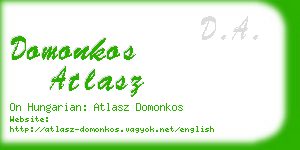 domonkos atlasz business card